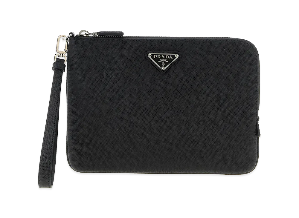 PRADA Saffiano Clutch "Black"