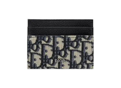 Dior Obrique Pattern Jacquard Card Holder "Beige/Black"
