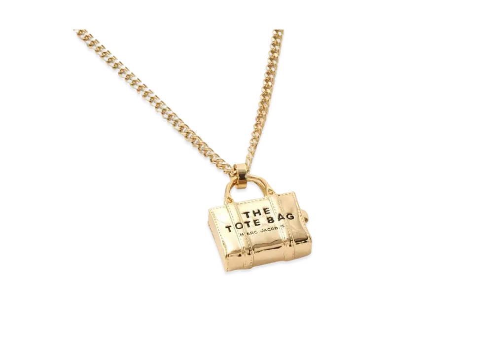 Marc Jacobs The Tote Bag Necklace "Light Antique Gold"