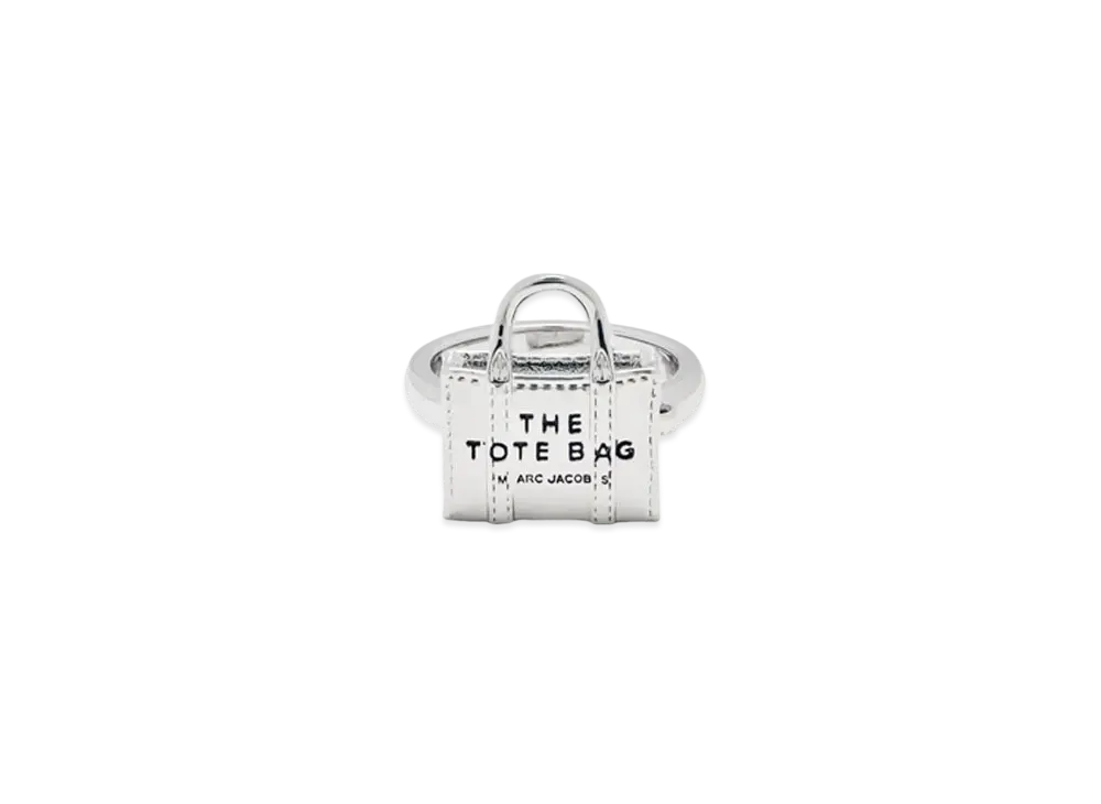 Marc Jacobs Mini Icon Tote Bag Ring "Silver"