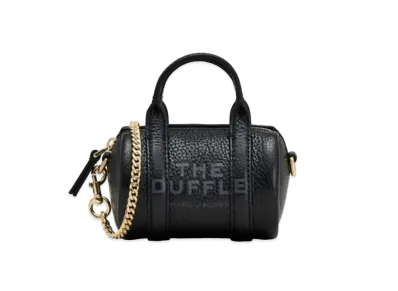 Marc Jacobs The Leather Nano Duffle Crossbody "Black"