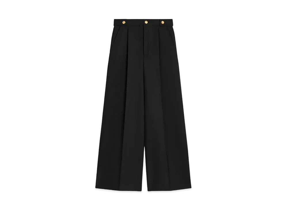CELINE Taillat Pants In Mohair Wool "Black"