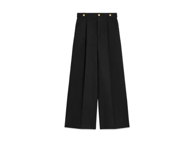 CELINE Taillat Pants In Mohair Wool "Black"