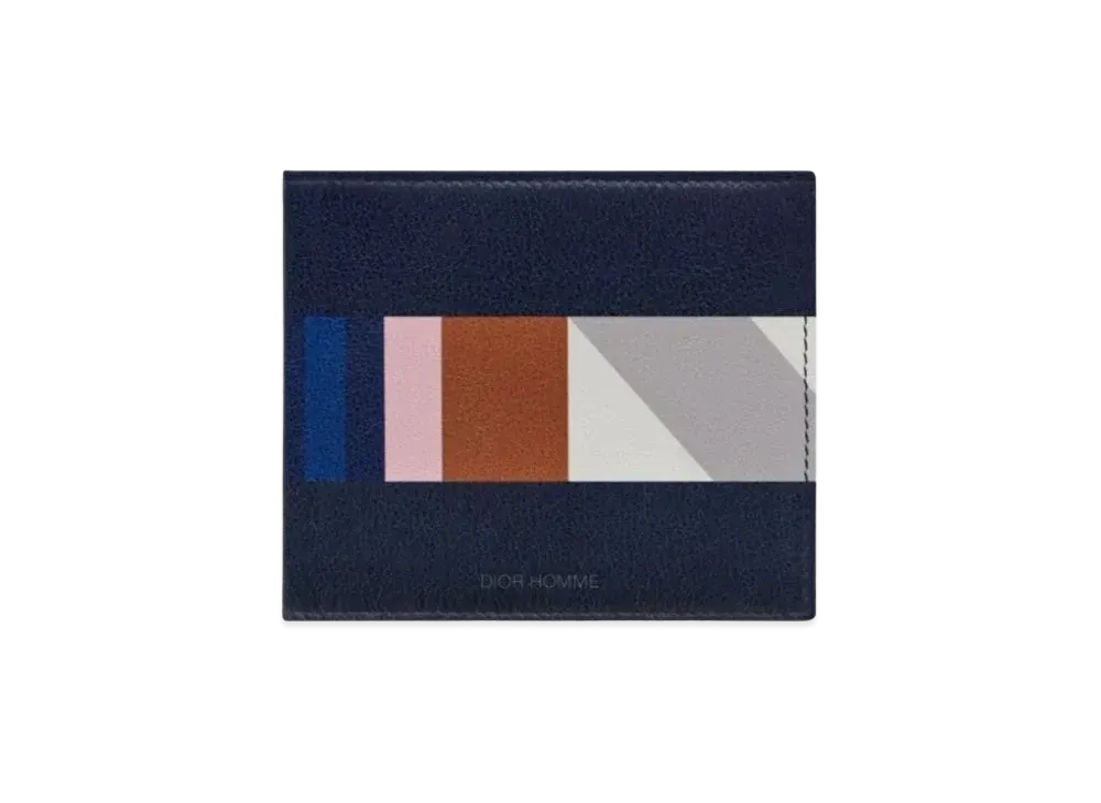 Dior Leather Wallet "Ocean Blue"