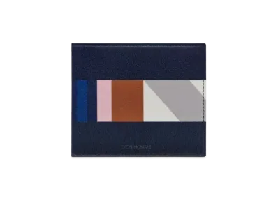 Dior Leather Wallet "Ocean Blue"