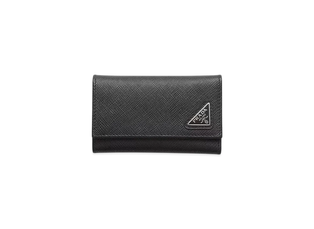 プラダ サフィアーノレザー キーケース "ブラック" 2PG222_QHH_F0002