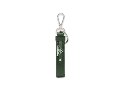 PRADA Saffiano Leather Keyring "Dark Green"