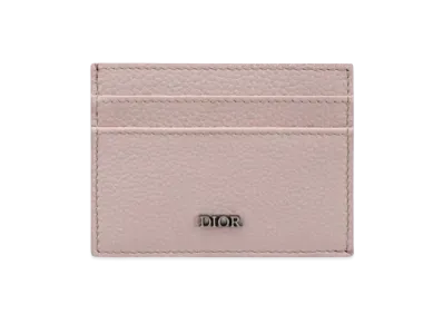 Dior Cow Leather Card Holder "Light Pink"