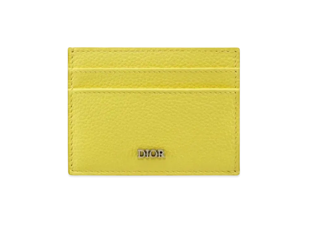 Dior Cow Leather Card Holder "Yellow"