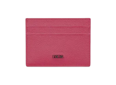 Dior Cow Leather Card Holder "Pink"