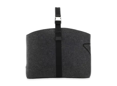 PRADA Felt Log Holder "Gray"