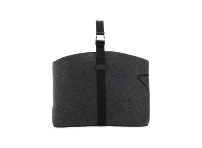 PRADA Felt Log Holder "Grey"