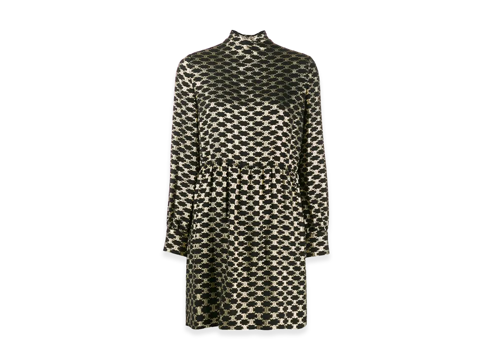 CELINE Women's Dress "Black/Gold"