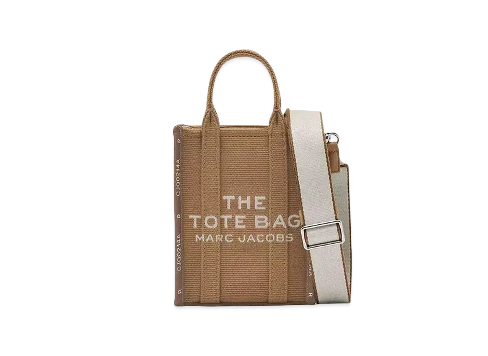 Marc Jacobs The Jacquard Mini Tote Bag "Camel"