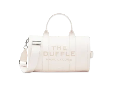 Marc Jacobs The Leather Large Duffle Bag "Cotton/Silver"