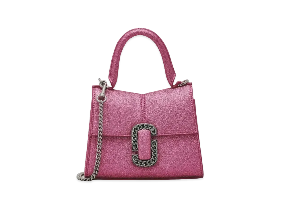 Marc Jacobs The Galactic Glitter St. Marc Mini Top Handle "Lipstick Pink"