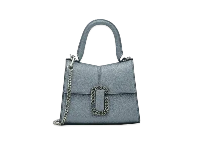 Marc Jacobs The Galactic Glitter St. Marc Mini Top Handle "Silver"