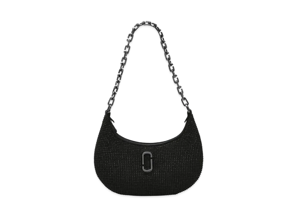 Marc Jacobs The Rhinestone Small Curve Bag "Black"