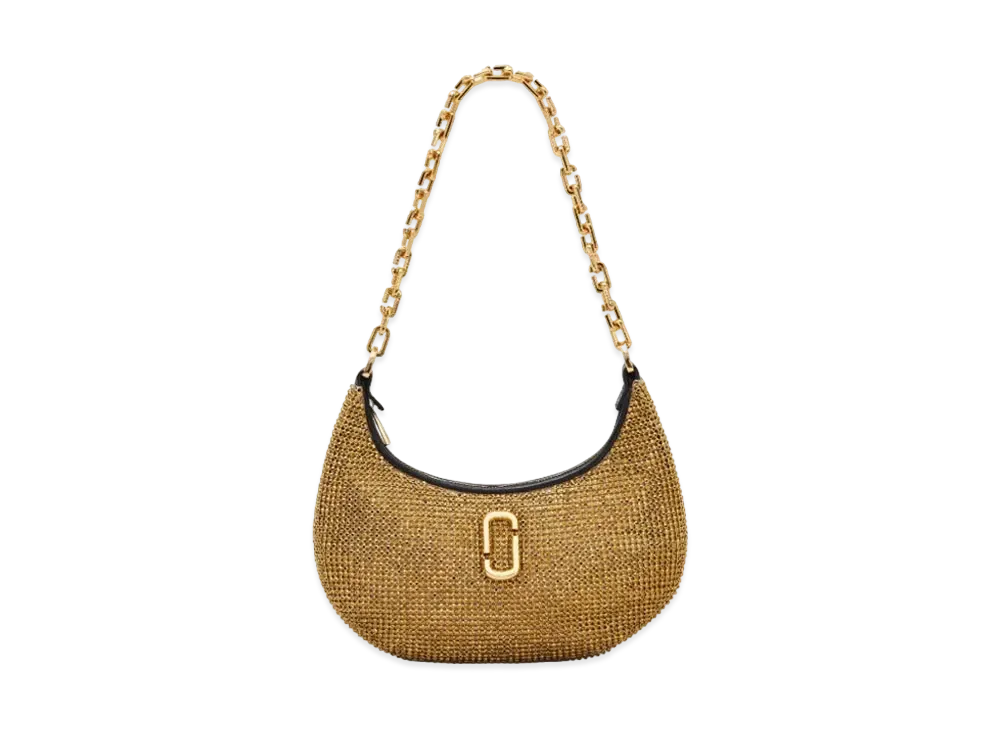 Marc Jacobs The Rhinestone Small Curve Bag "Gold"