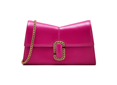 Marc Jacobs The St. Marc Chain Wallet "Lipstick Pink"