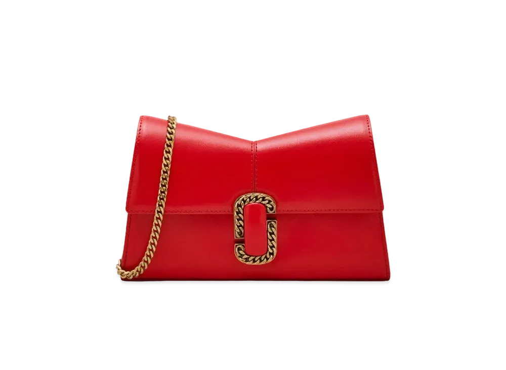 Marc Jacobs The St. Marc Chain Wallet "True Red"