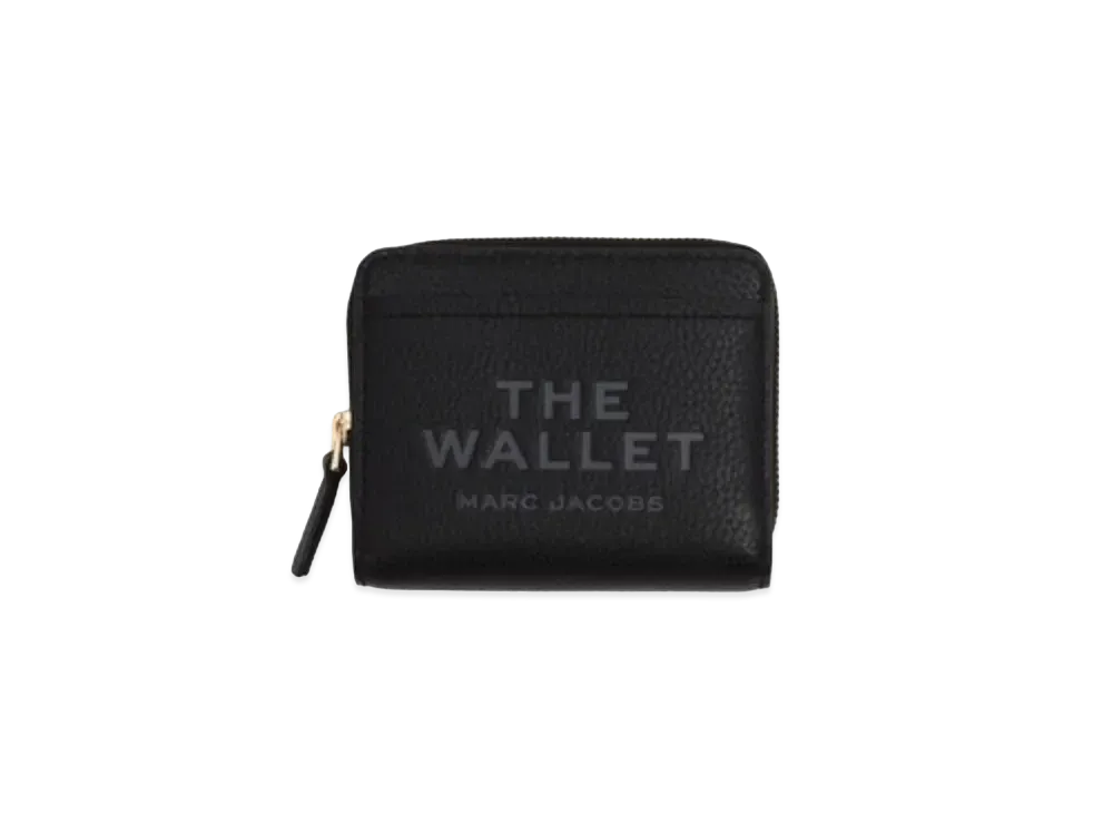 Marc Jacobs The Leather Compact Wallet Mini "Black"