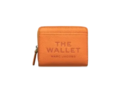Marc Jacobs The Leather Compact Wallet Mini Tangerine