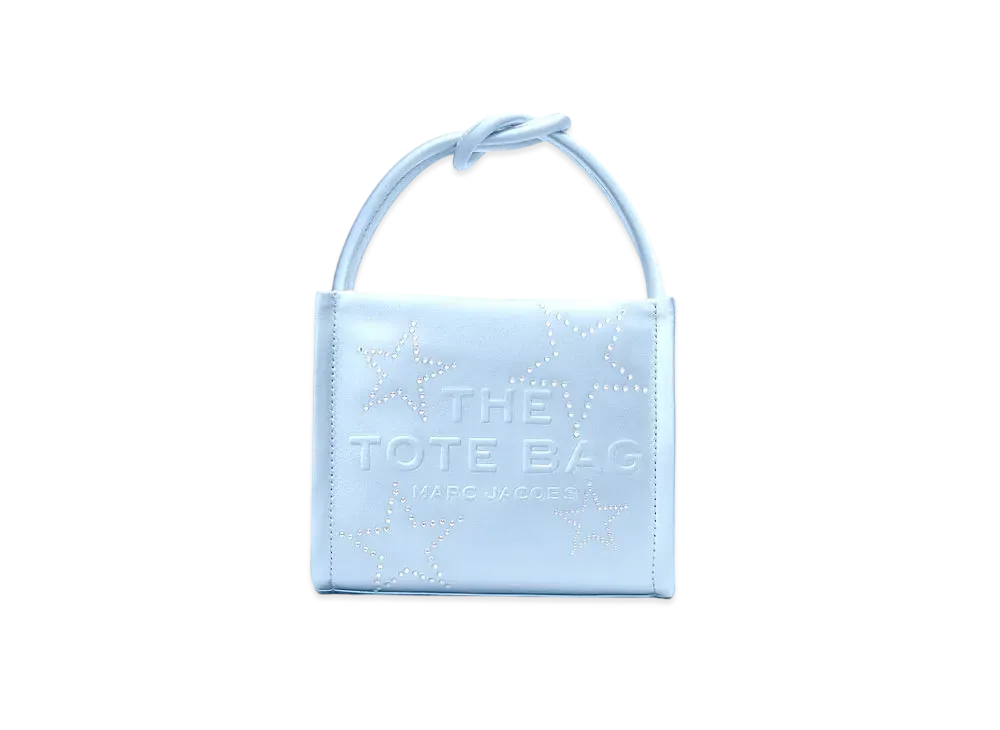 Marc Jacobs The Star Satin Tote Bag Mini "Cloud Blue"