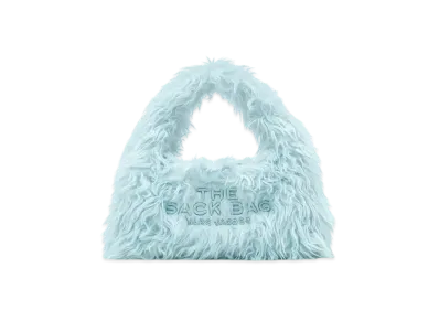 Marc Jacobs The Faux Fur Sack Bag Mini "Cloud Blue"