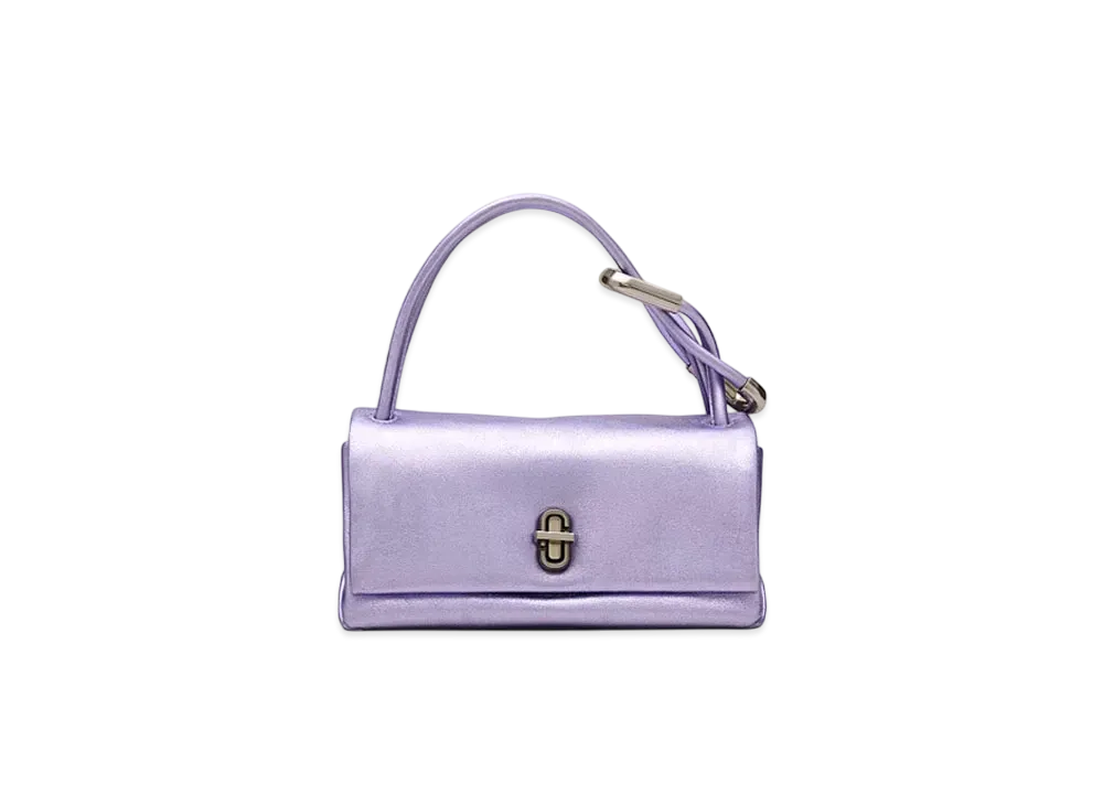 Marc Jacobs The Metallic Dual Top Handle Mini "Silver"