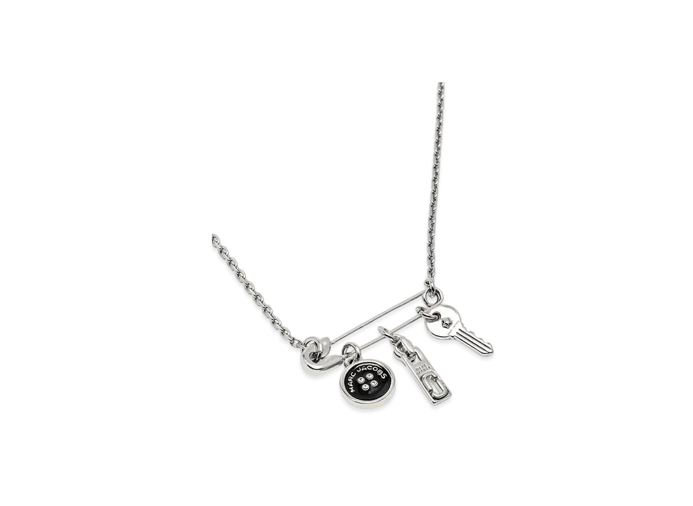 Marc Jacobs Button Enamel Charm Necklace