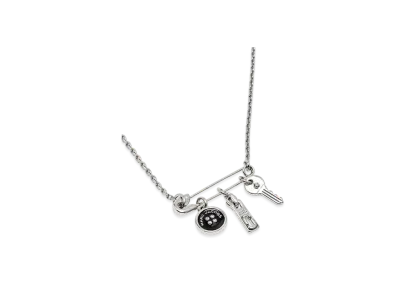 Marc Jacobs Button Enamel Charm Necklace