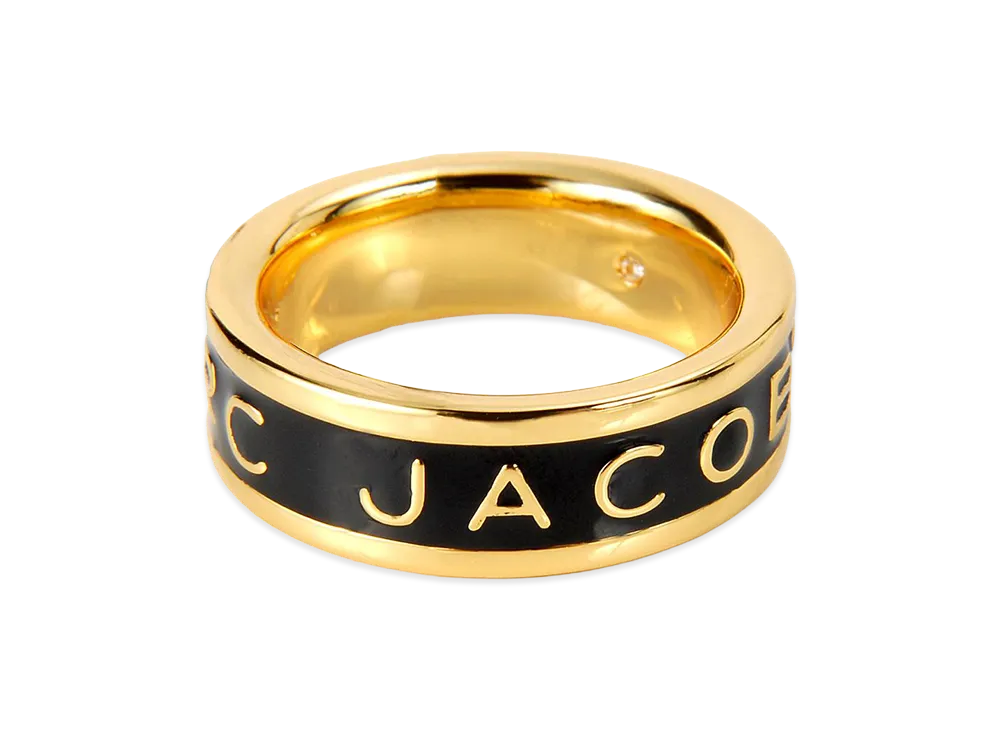 Marc Jacobs Ring "Gold/Black"