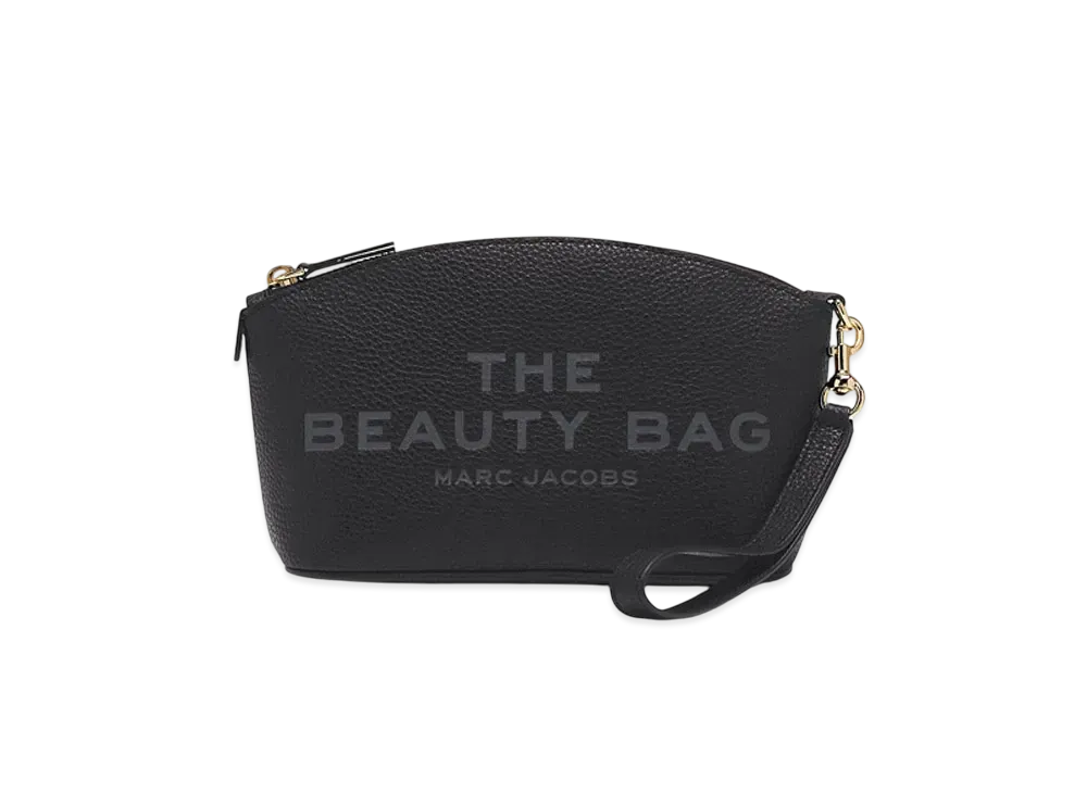 Marc Jacobs The Leather Beauty Bag Pouch "Black"