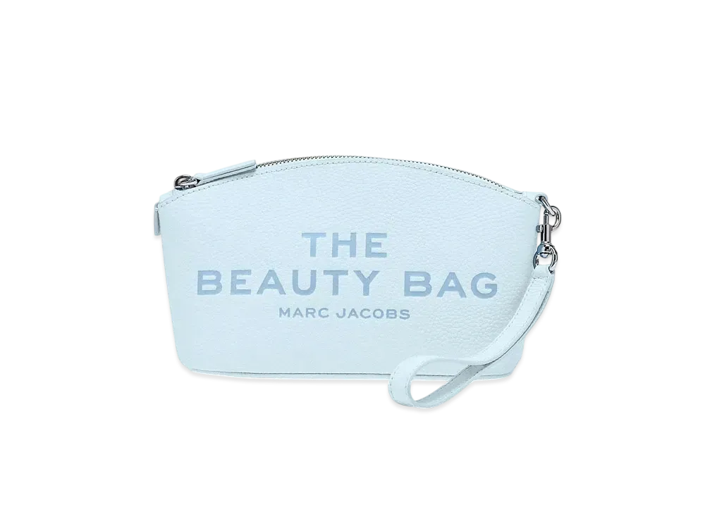 Marc Jacobs The Leather Beauty Bag Pouch "Blue"