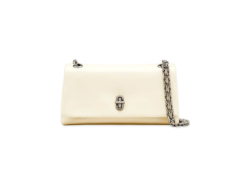 Marc Jacobs The Leather Dual Chain Wallet "Cloud White"