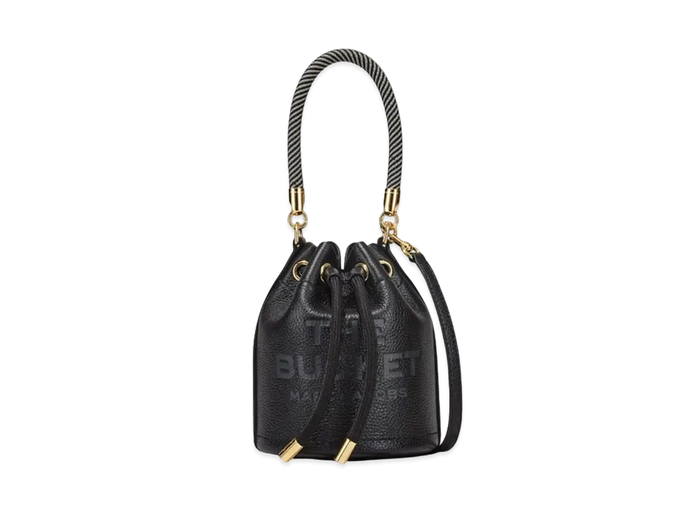 Marc Jacobs The Leather Mini Bucket Bag "Black"