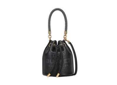 Marc Jacobs The Leather Mini Bucket Bag "Black"