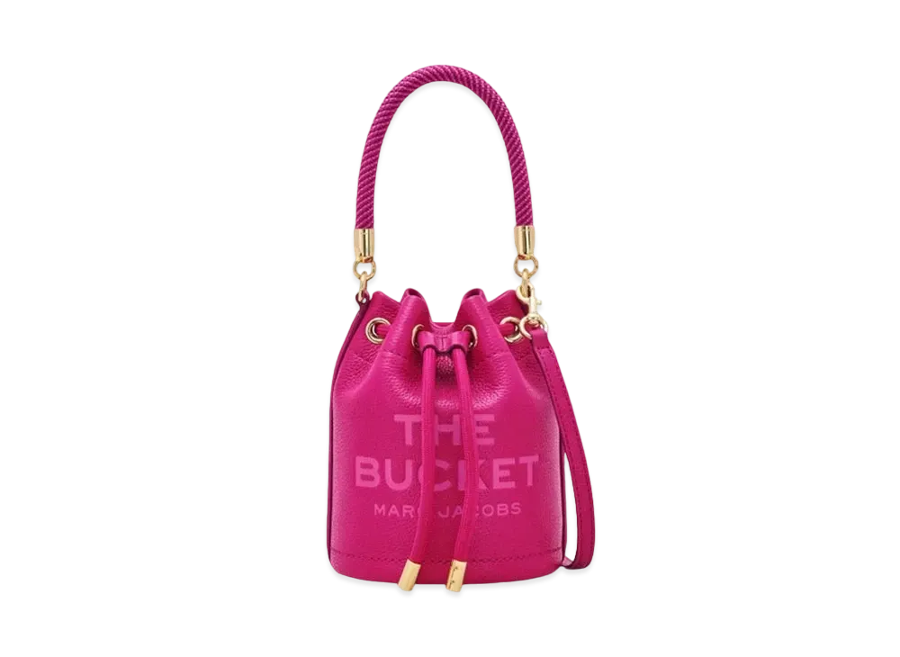 マークジェイコブス ザ レザー バケット バッグ ミニ "リップスティックピンク" 2S3HCR058H03