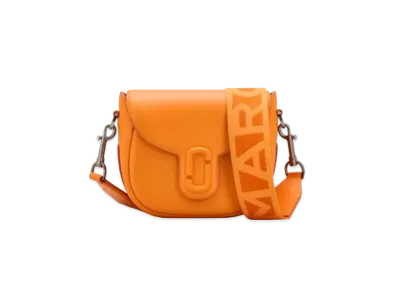 Marc Jacobs The Leather Covered J Marc Saddle Bag Small "Tangerine"
