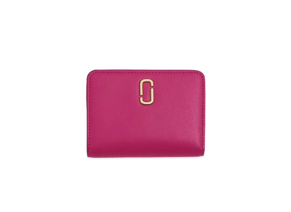 Marc Jacobs The J Marc Mini Compact Wallet "Lipstick Pink"
