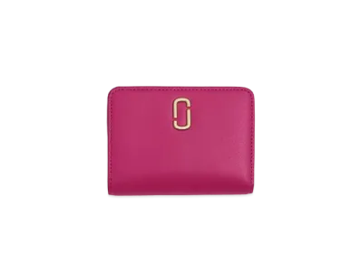 Marc Jacobs The J Marc Mini Compact Wallet "Lipstick Pink"