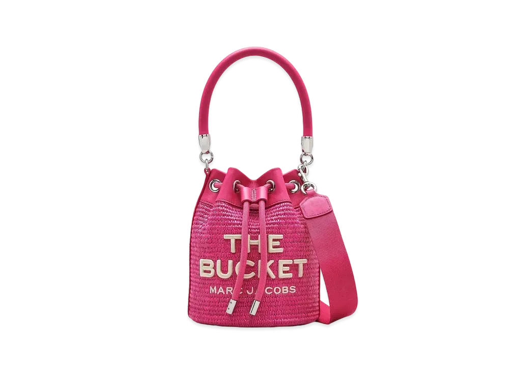 Marc Jacobs The Woven Bucket Bag "Hot Pink"