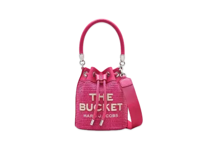 Marc Jacobs The Woven Bucket Bag "Hot Pink"
