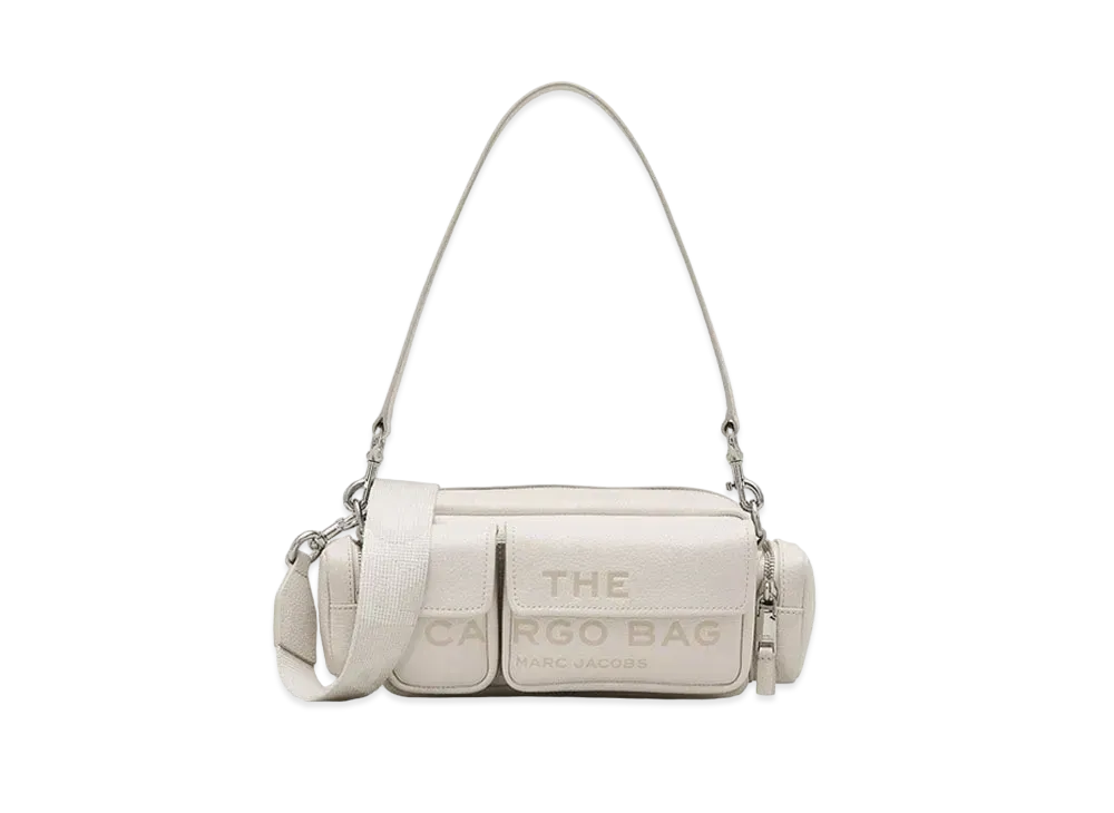 Marc Jacobs The Leather Cargo Bag "Cotton/Silver"