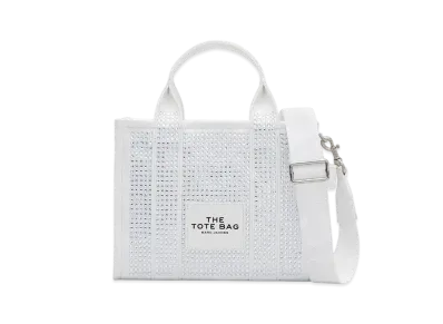 Marc Jacobs The Crystal Canvas Tote Bag Small "White Crystal"