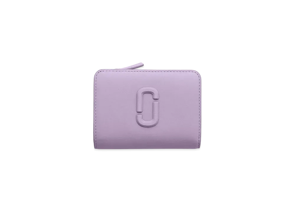 Marc Jacobs The Leather Covered J Marc Compact Wallet Mini "Lilac"