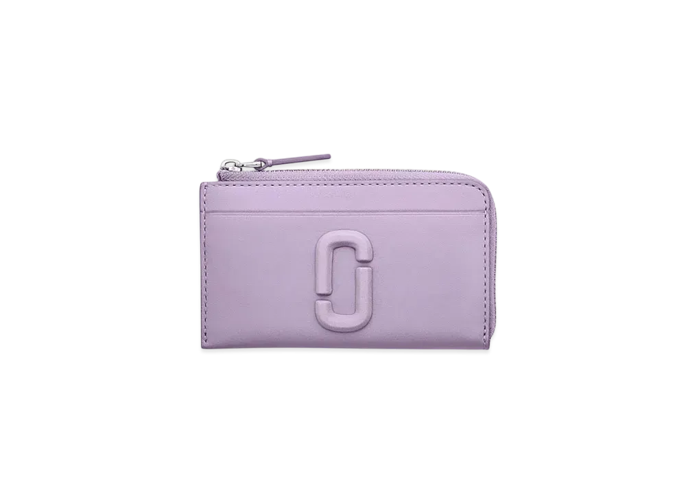 Marc Jacobs The Leather Covered J Marc Top Zip Multi Wallet "Lilac"