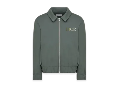 Dior Kids Blouson Bomber Jacket Cotton Canvas "Khaki"