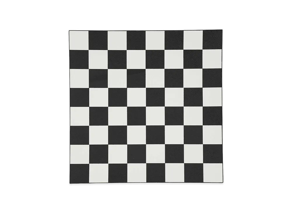 PRADA Leather Checkers Game Kit "Black"